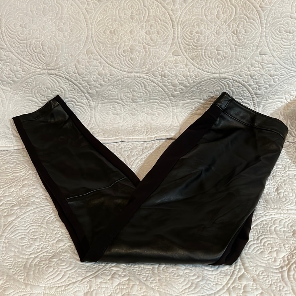 White House Black market leather leggings, size 2